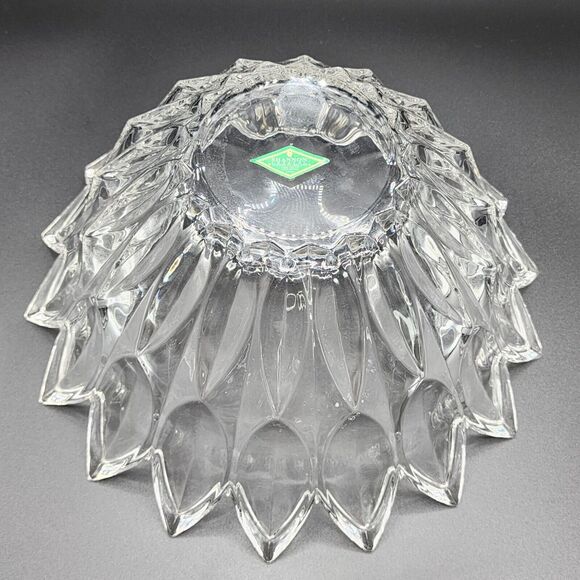 Shannon Lead Crystal Fruit Bowl Hand Crafted Designs Of Ireland 5.5x11.5 inch - Picture 6 of 7